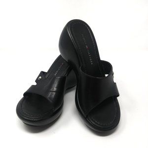 Tommy Hilfiger Wedge Sandals, Black 7.5M